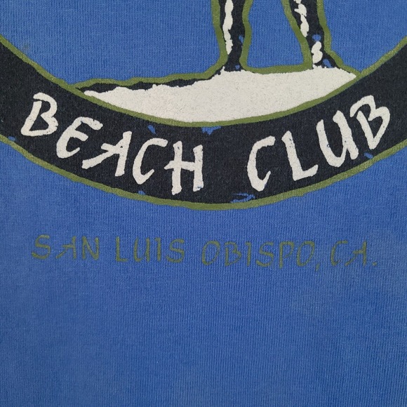 Moondoggies Beach Club T-Shirt Mens Large Blue Surf San Luis Obispo California - Picture 12 of 16